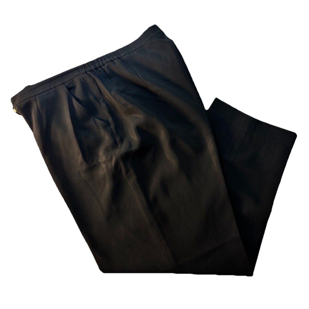 Jones New York Platinum Collection Dress Pant Sz 16W Black Lined